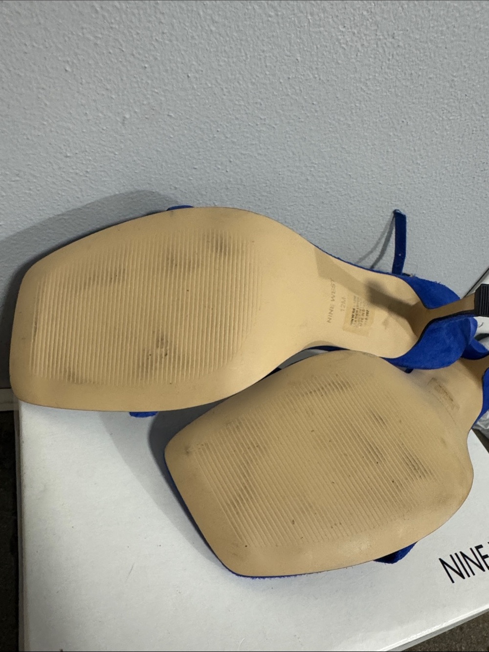Nine West Yess Heels electric blue size 12 - Picture 4 of 12